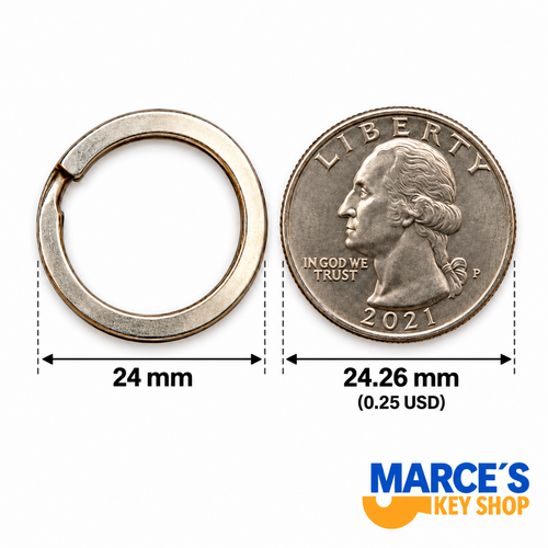 ARGOLLAS METÁLICAS REFORZADAS MEDIANAS MKS – 24MM – 100 UNIDADES